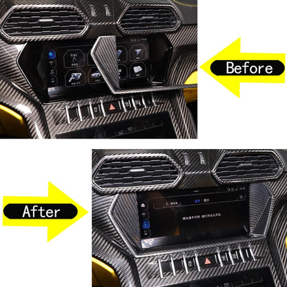 Carbon fiber GPS Navigation Cover Bezel Trim for Lamborghini URUS 2018-2023 7