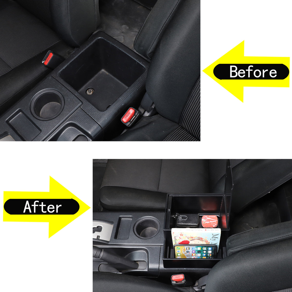 Car Center Console Armrest Box Storage Box Tray For Toyota FJ Cruiser 2007-21 US 8