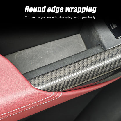 Real Carbon Fiber Window Lift Switch Button Trim Frame For BMW 5 Series G60 24+ 10