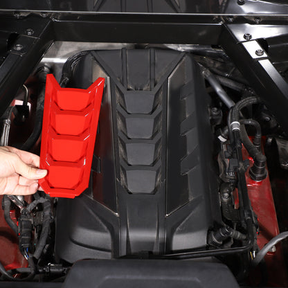 Red Full Interior Set Dash Panel Decor Cover Trim Kit For Corvette C8 2020-25 - Variants 16-20 96