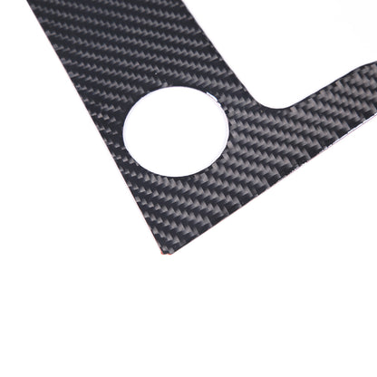 2PCS Carbon Fiber Gear shift Panel Trim Cover Sticker For Jaguar F-TYPE 2013-22 7