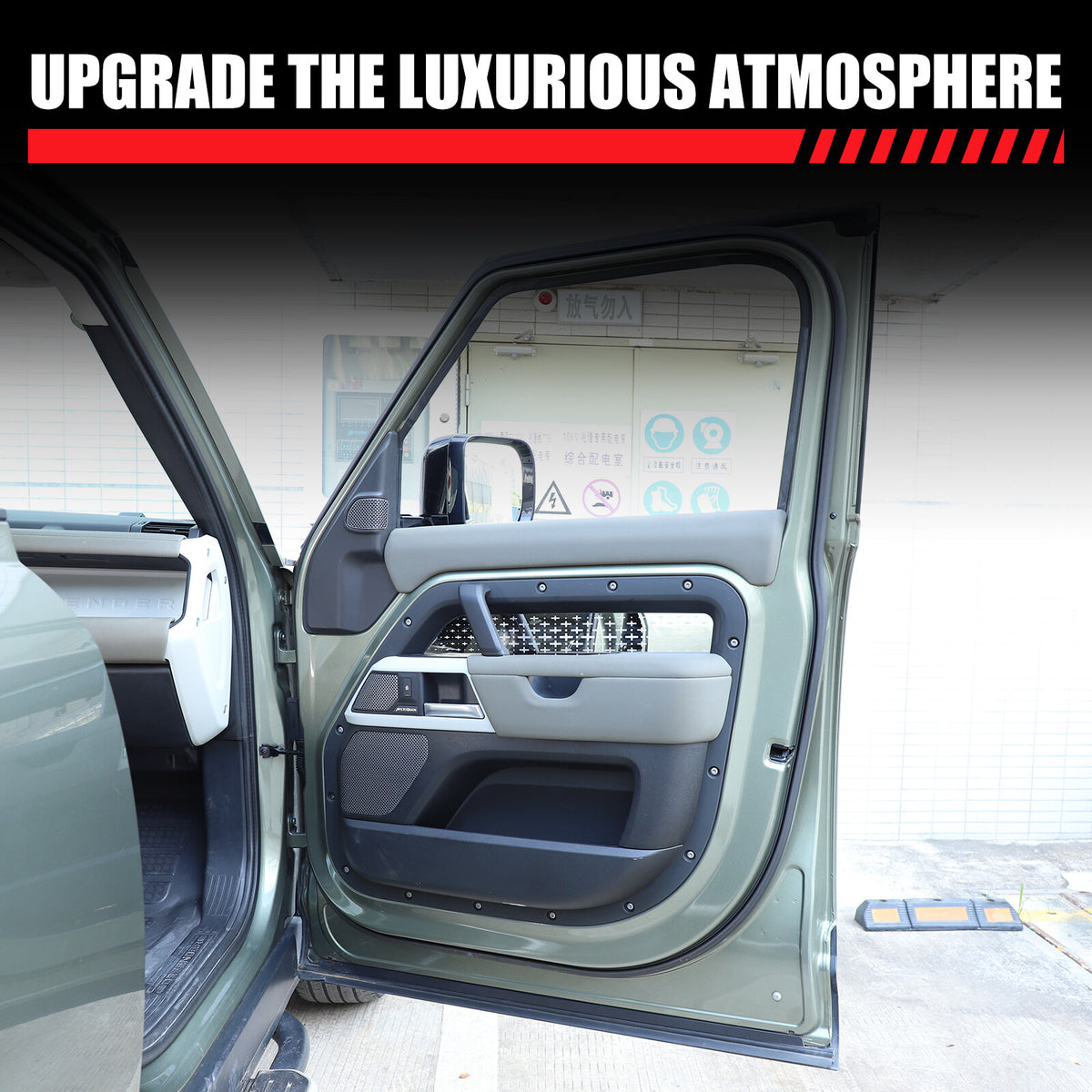Steel Interior door Panel trim Frame For Land Rover Defender L663 110/130 20-24 10