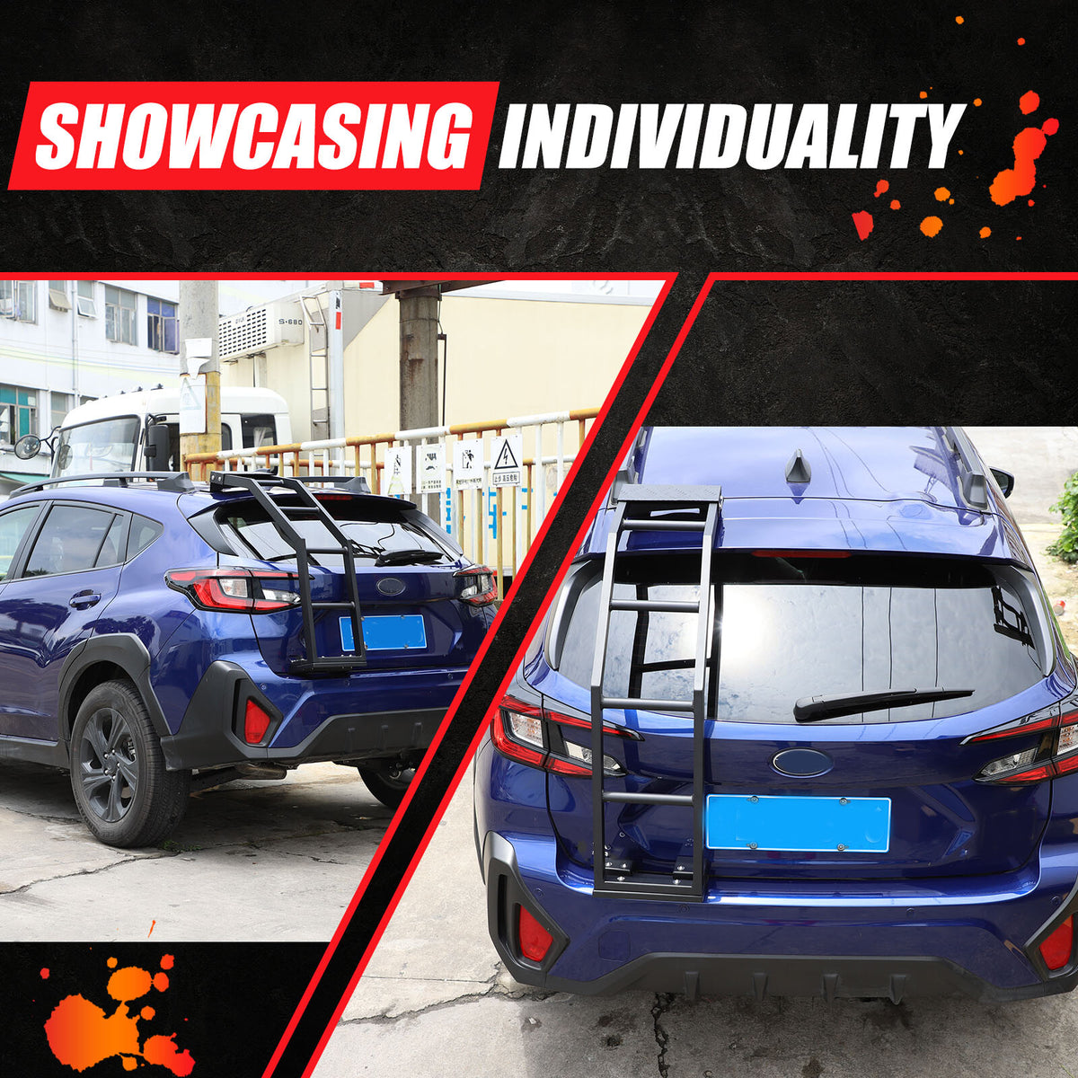 Back Rear Roof Ladder Tailgate Driver Side Rack For Subaru Crosstrek 2024+ US 5