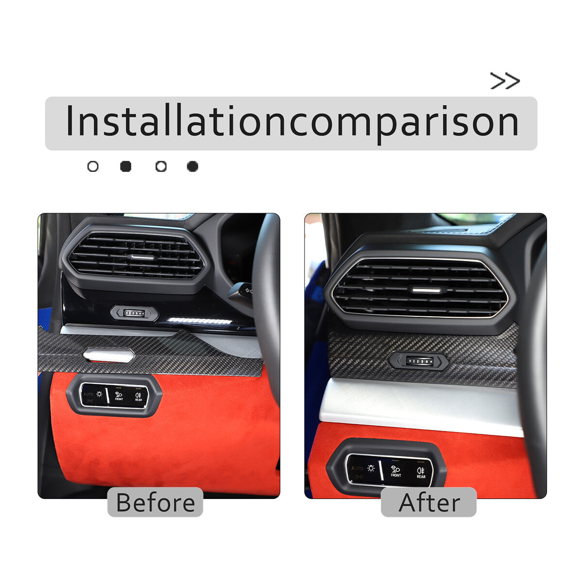 Real Carbon Firber Front Dashboard Cover Trim For Lamborghini Urus 2018-23 US 5
