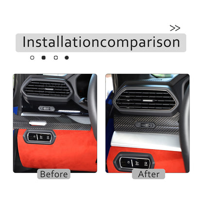 Real Carbon Firber Front Dashboard Cover Trim For Lamborghini Urus 2018-23 US 5