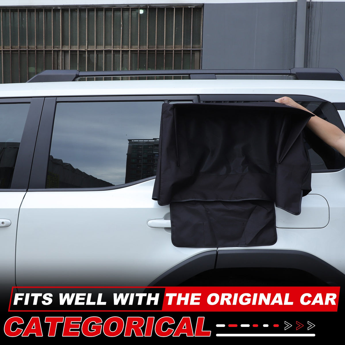 Rear Door Window Shade Trim Cover For Toyota Land Cruiser LC250 24+ 9