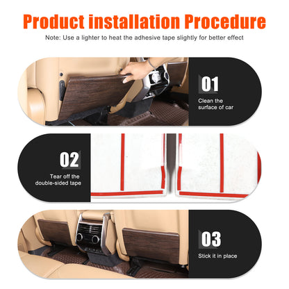 Grain ABS Seat Back Anti-kick Panel Trim Cover For LR Range Rover 2023-2024 6