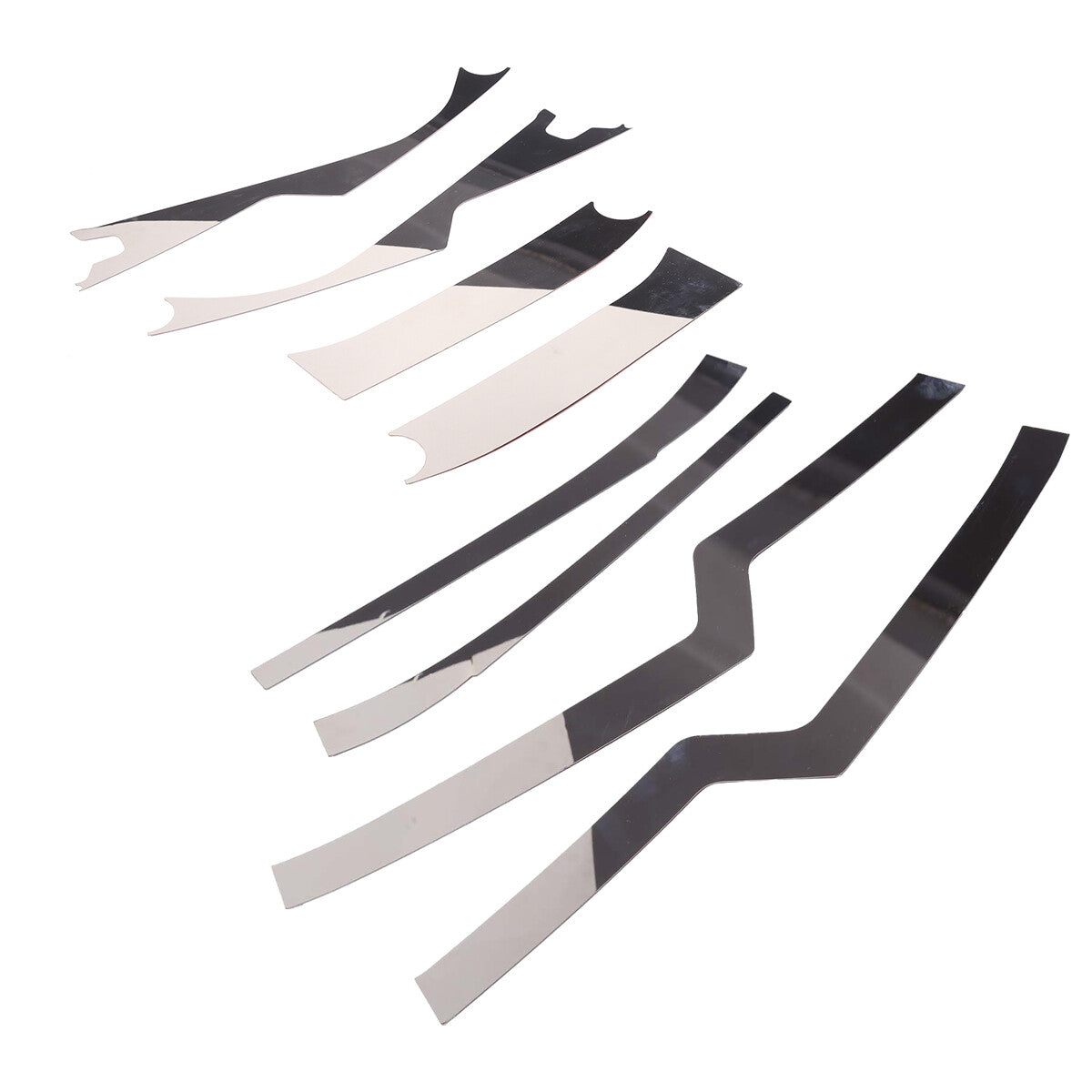 Silver Front Trunk Bezel Gloss Stainless Plate Trim Set For Corvette C8 20-26 US 4