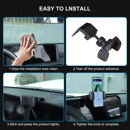 Navigation Screen Phone Mount Bracket For Toyota Land Cruiser LC250 Prado 2024+ 22