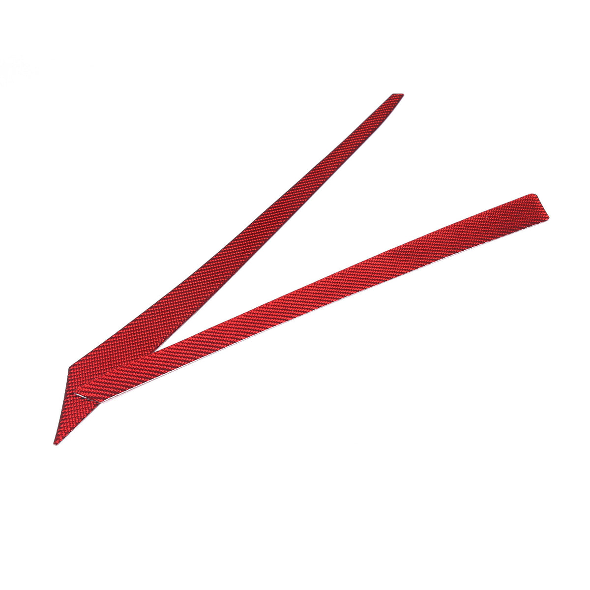 Red Soft Carbon Fiber Interior Decor Trim Kit Cover Set For Corvette C8 20-25 129