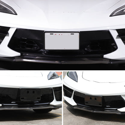 Carbon Fiber ABS Front License Plate Bracket For Corvette C8 20+ OE: 86801045 US 3