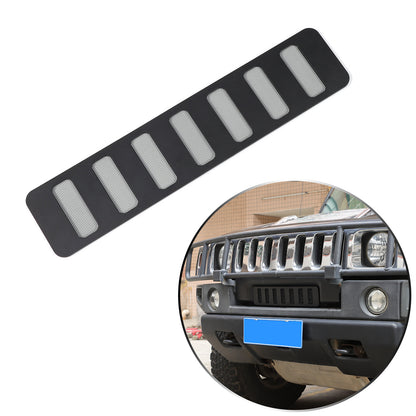 Black Alloy Black Front bumper Lower Grille Trim Cover For Hummer H2 2003-2009 7