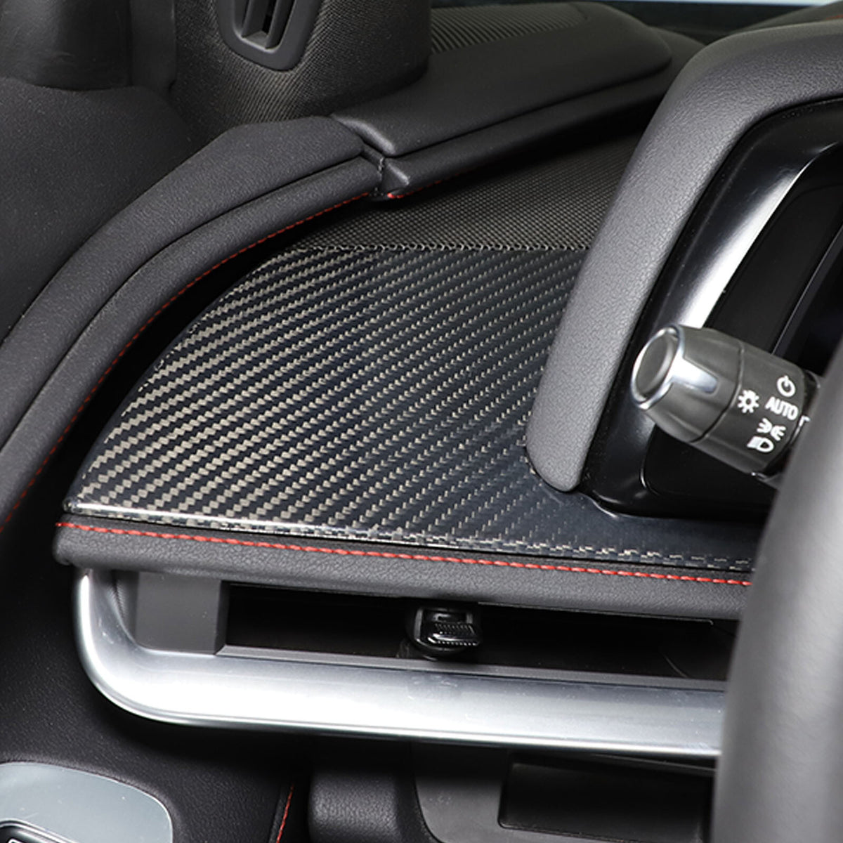 Real Carbon Fiber Driver Side Air Vent Upper Trim Cover For Corvette C8 20-25 US 8