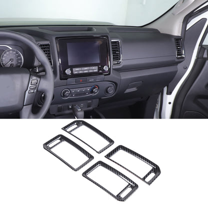 15pcs Carbon Fiber ABS Interior Cover Trim Kit Set For Nissan Frontier 2022-24 9