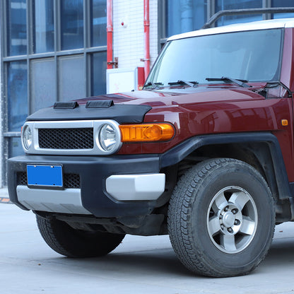 Front Leather Hood Cover Protector Bra Trim For Toyota FJ Cruiser 2007-21 16
