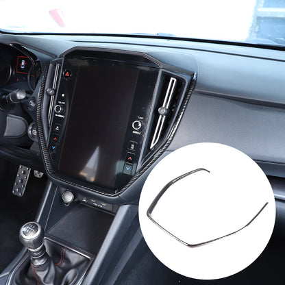 ABS Carbon Fiber Interior Center Console Cover Trim Set for Subaru WRX VB 22-24 3