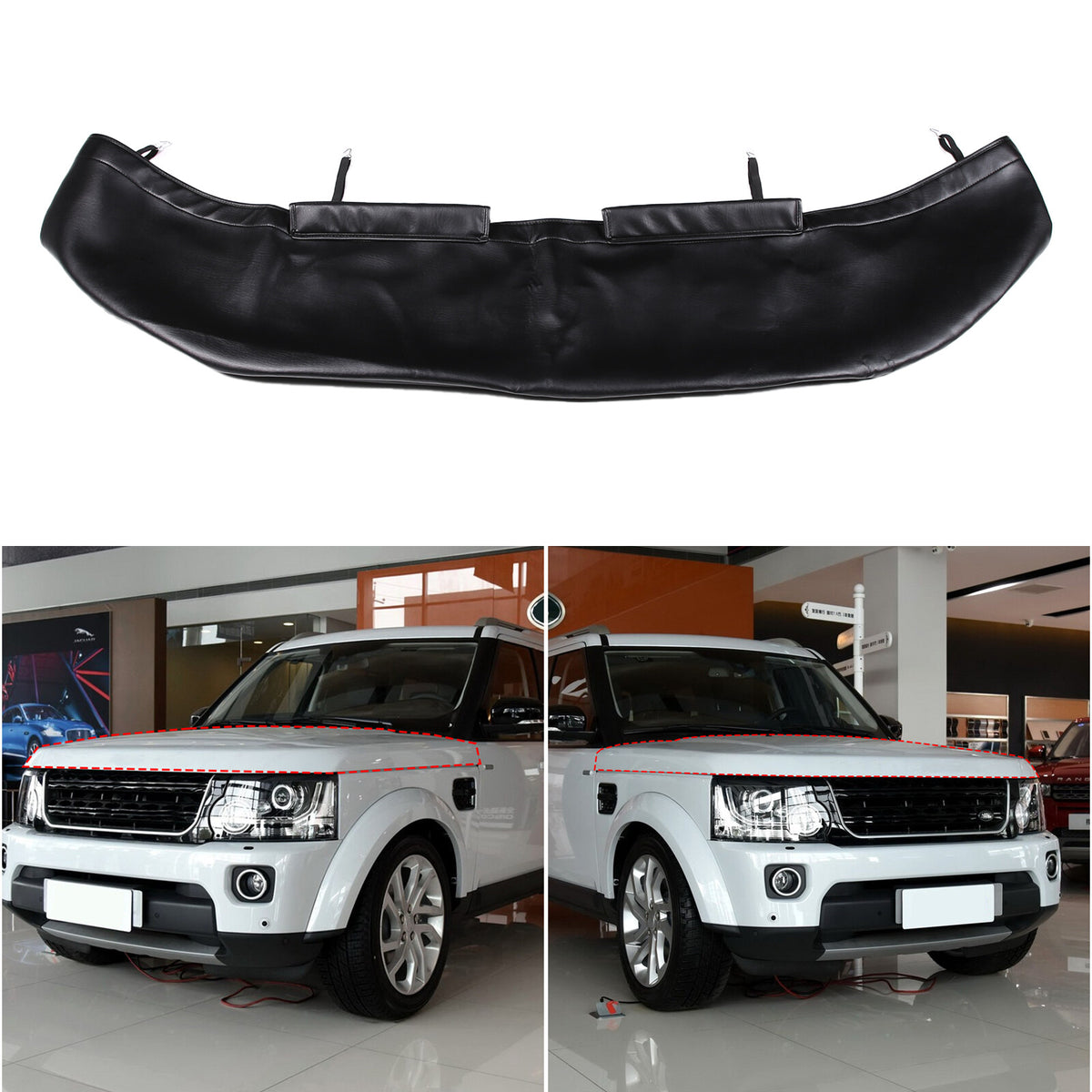 Car Bonnet Hood Bra Protector Mask Cover For Land Rover Discovery 3&4 04-16 US 8