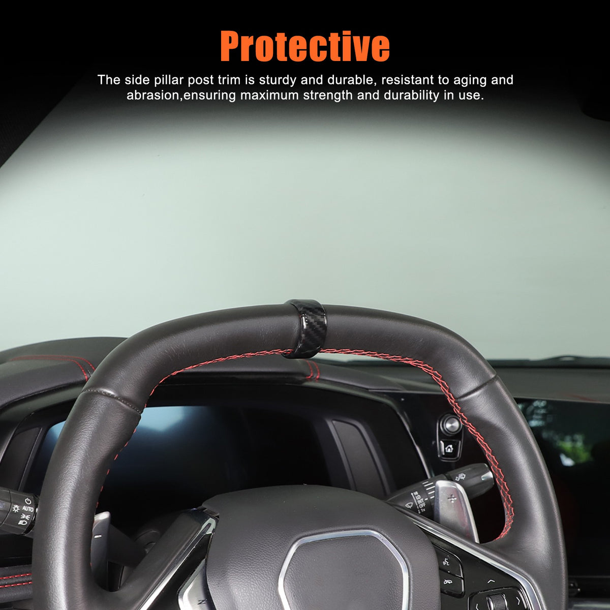 Carbon Fiber ABS Interior Full Decor Cover Trim Kit For Corvette C8 2020-2025 - Styles 51-55 69