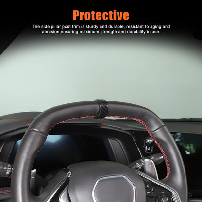 Carbon Fiber ABS Interior Full Decor Cover Trim Kit For Corvette C8 2020-2025 - Styles 51-55 69