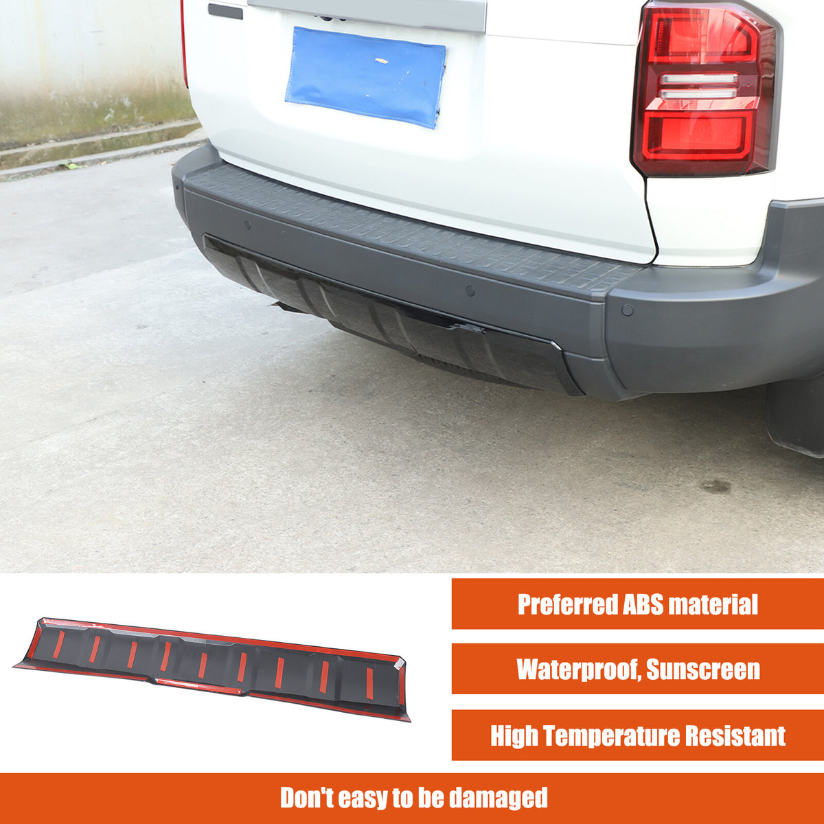 Glossy Black Rear Bumper Spoiler Guard For Toyota Land Cruiser LC250 24+ US 21