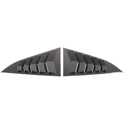 Carbon ABS Rear Window Triangle Louver Shutter Trim For Nissan 400Z Z34 2021+ 5