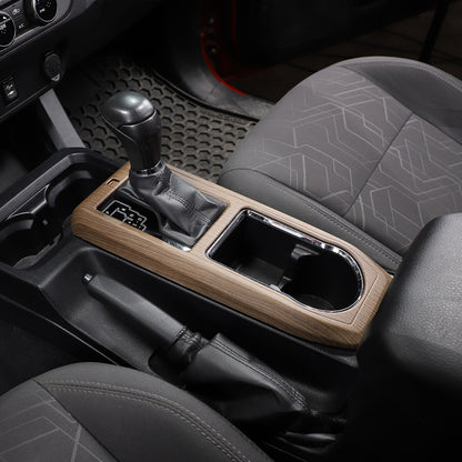 Wood Grain Interior Center Console Cover Trim For Toyota Tacoma 2016-2023 41