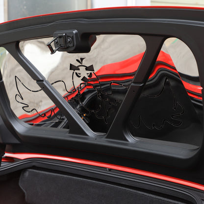 Angry Bird Steel Trunk Tailgate Lid Trim Panel Cover For Corvette C6 2005-2013 1