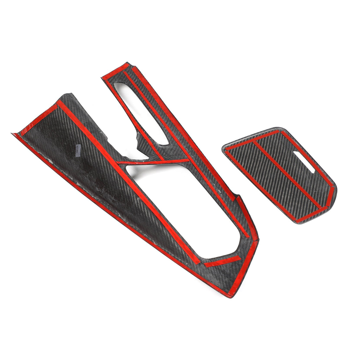 Forged Real Carbon Fiber Center Gear Shift Panel Trim For Corvette C8 2020+ 16