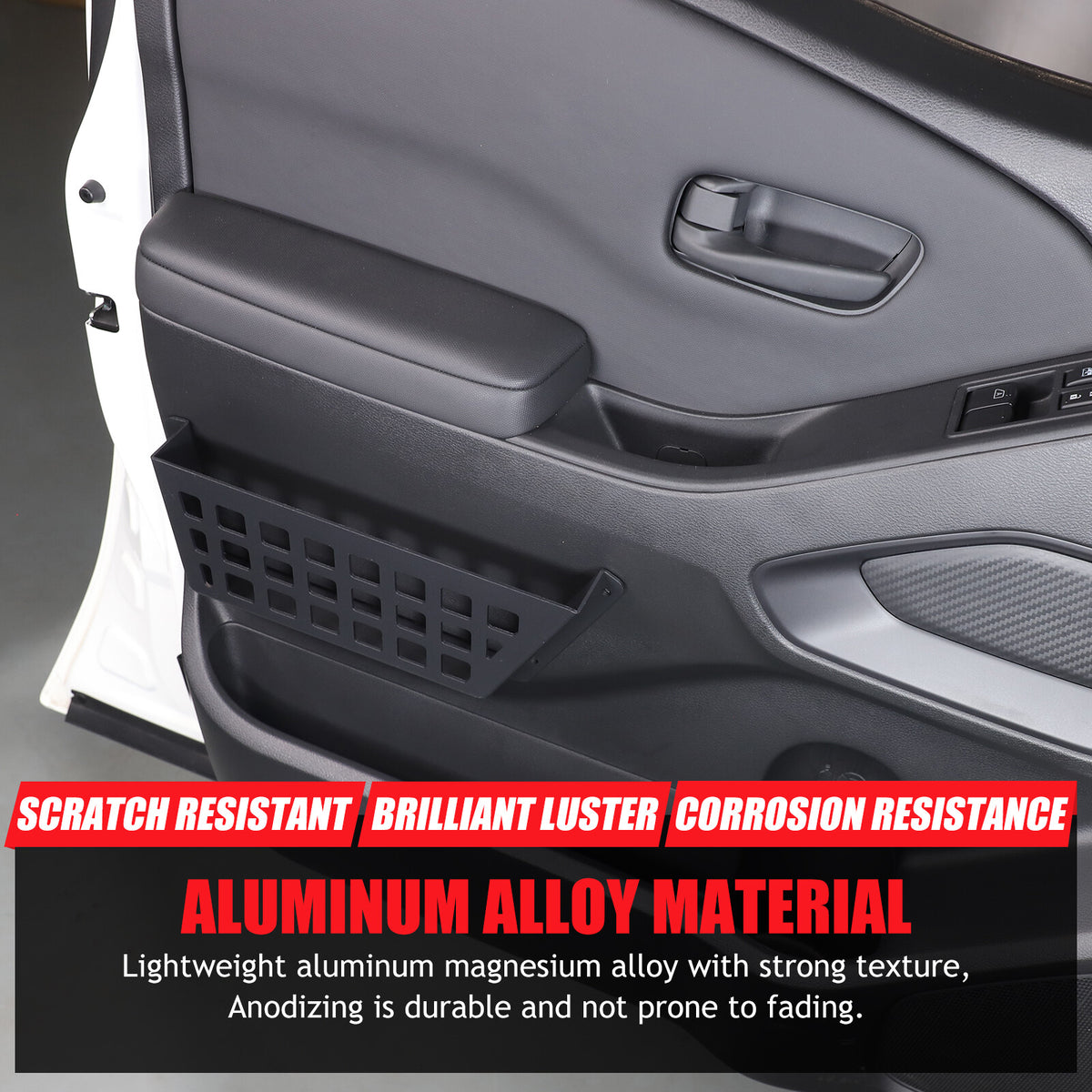Car Front Door Storage Box Side Pocket Organizer For Nissan Frontier 2022-2024 13