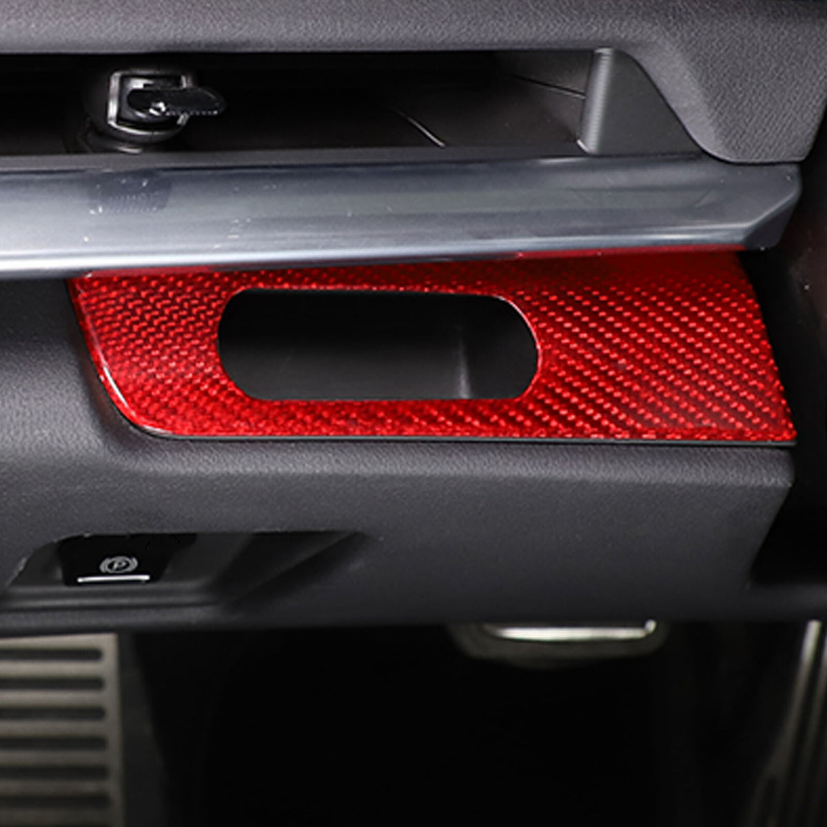 Red Real Carbon Fiber Full Interior Set Decor Trim Kit for Corvette C8 20-25 - Styles 21-25 20