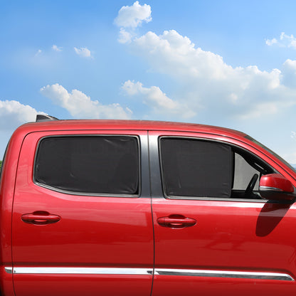 Front Rear Window Sun Shade Cover Mesh Shield Screen For Toyota Tacoma 2016-2022 10