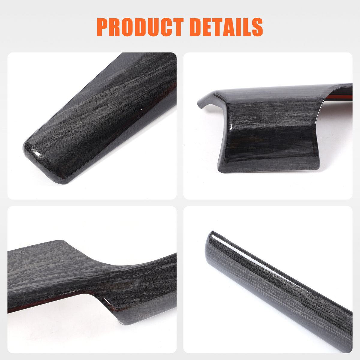 Black Grain Center Console Dashboard Cover Trim for BMW X1 U11 2023-2025 US 7
