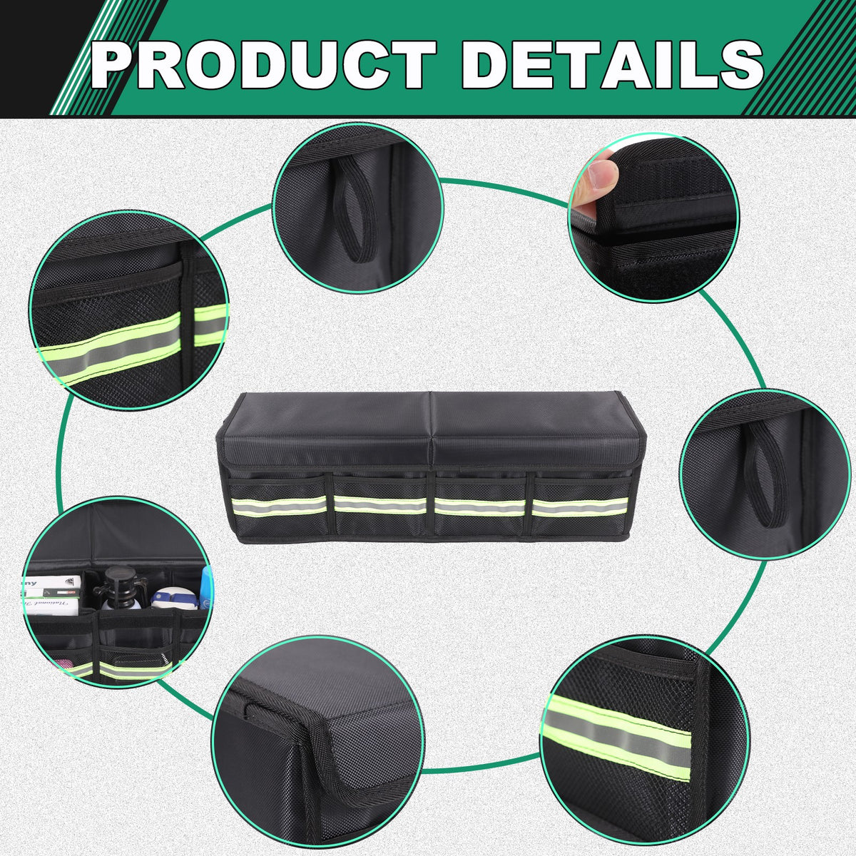 Trunk Cargo Left Side Storage Organizer Box For Toyota FJ Cruiser 2007-2021 24