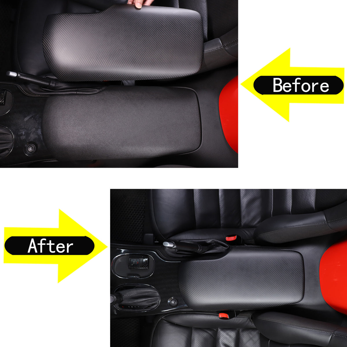 Matte Dry Real Carbon Fiber Center Console Trim Cover For Corvette C6 2005-13 47