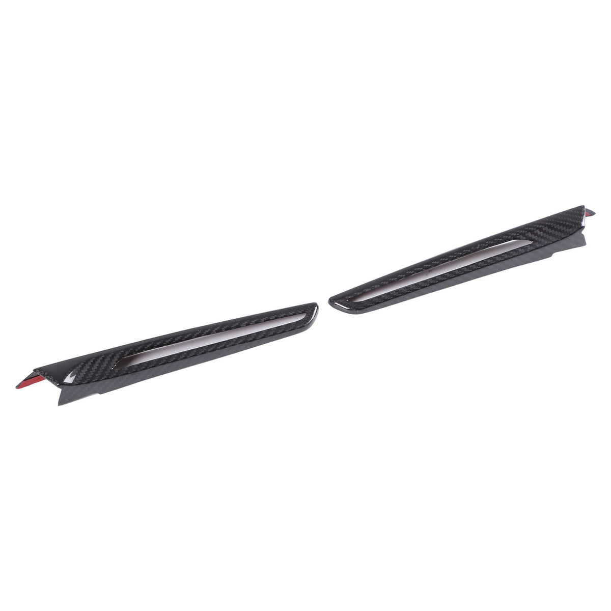 Real Carbon Fiber Exterior Side Fender Trim With Hole For BMW M3 F80 2014-2018 9