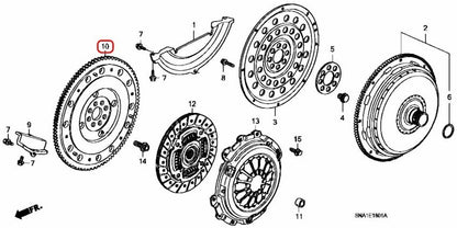 Honda OEM Engine Flywheel Assembly 22100-RSP-003 for Civic 3