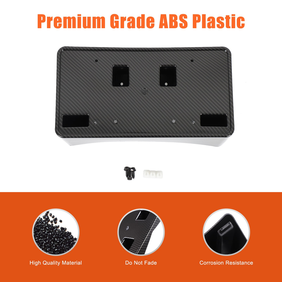 Carbon Fiber ABS Front License Plate Bracket For Corvette C8 20+ OE: 86801045 US 22