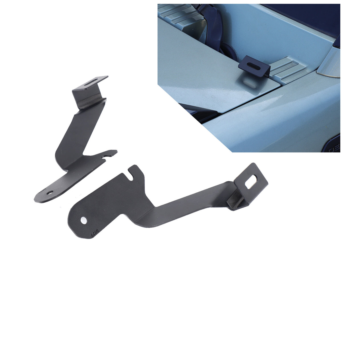 Carbon Steel Hood Spotlight Bracket Holder For Land Rover Defender L663 2020+ 1