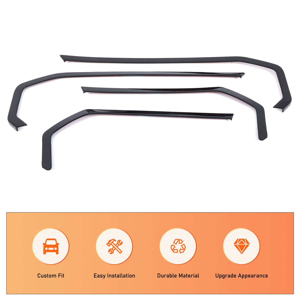 Glossy Black Inner door Armrest panel Trim Cover For BMW 7 Series G70 2023-2025 13