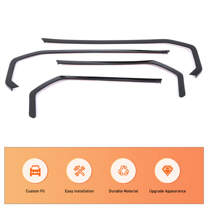 Glossy Black Inner door Armrest panel Trim Cover For BMW 7 Series G70 2023-2025 13