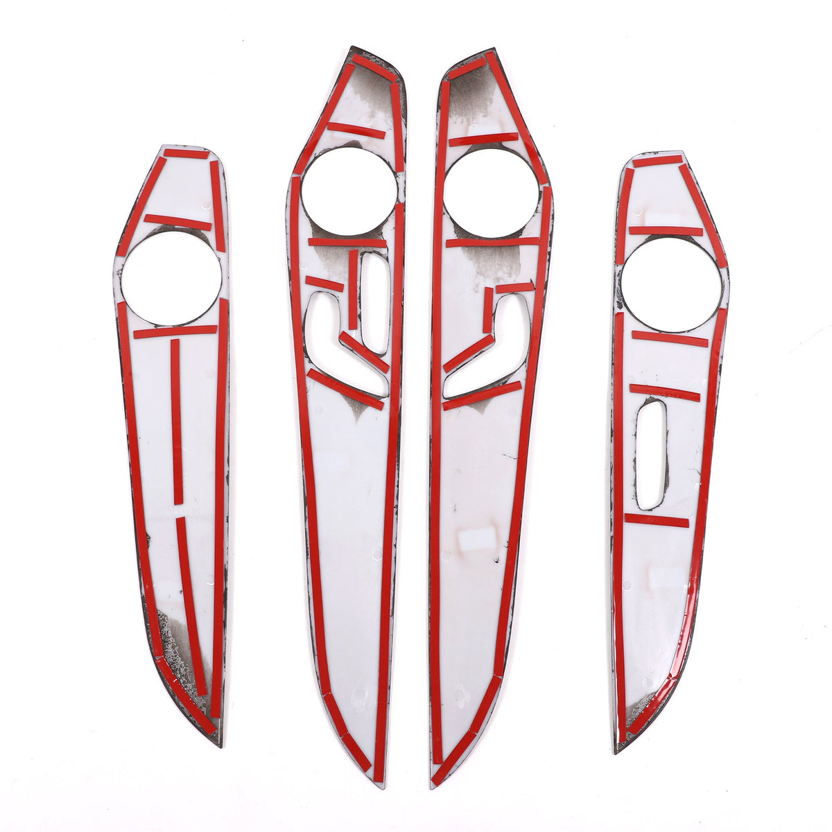 Oak Wood Grain ABS Interior Door Panel Trim For Benz C-Class W205 2015-2021 US 9