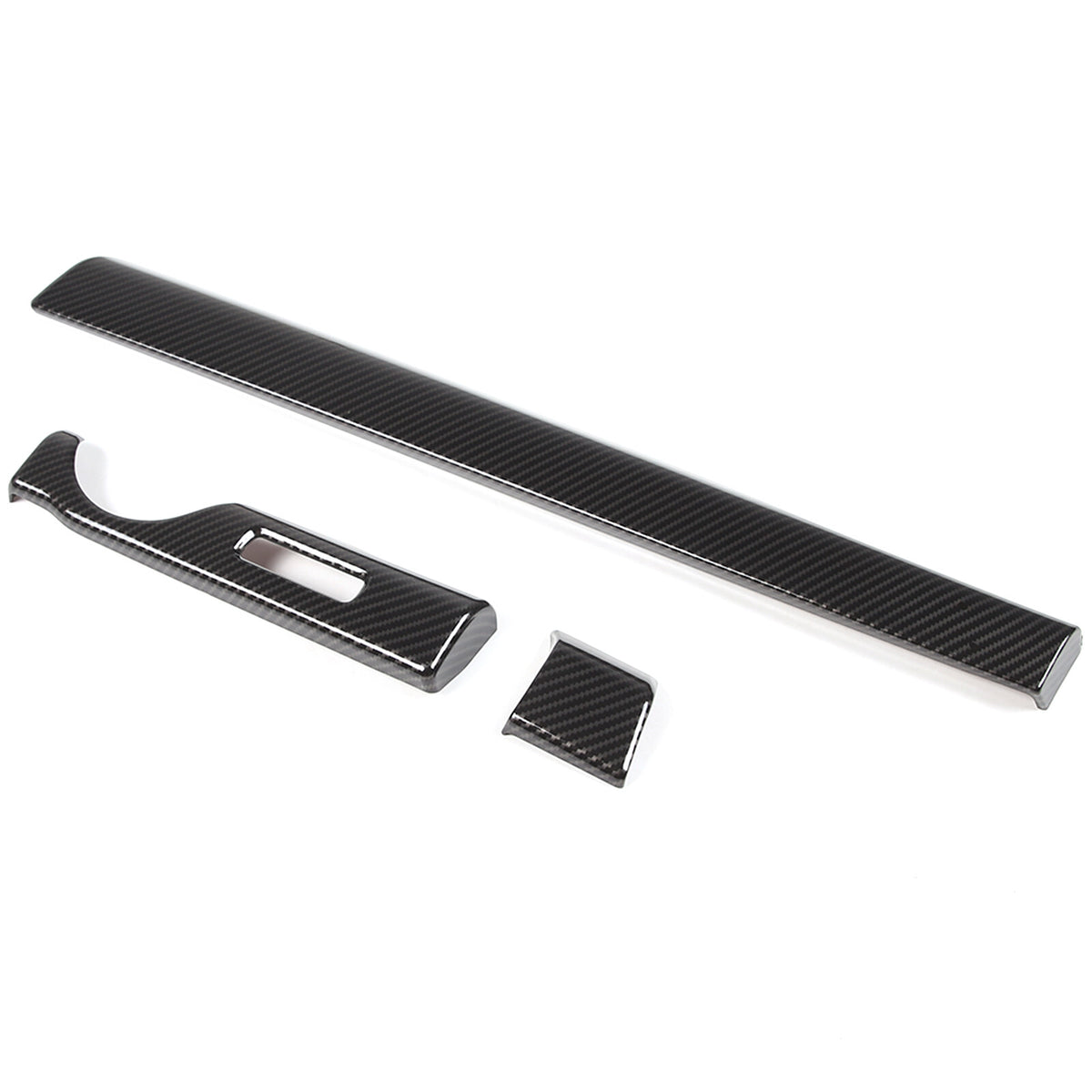 ABS Carbon fiber Dashboard Center Console Trim Cover for Nissan Titan 2016-23 10