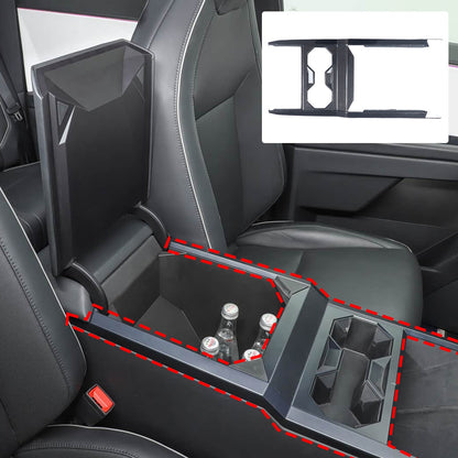 Real Dry Carbon Fiber Center Console Interior Trim For Tesla Cybertruck 2024+ 25