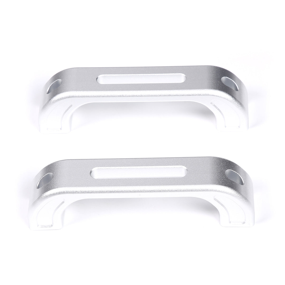 Silver Hollow Inner Door Handle Grab Handle Trim For Land Rover Defender 2004-18 13