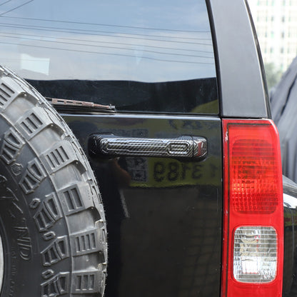 ABS Carbon Fiber Door Handle + Tailgate Cover Trim Bezel For Hummer H3 2005-2009 15