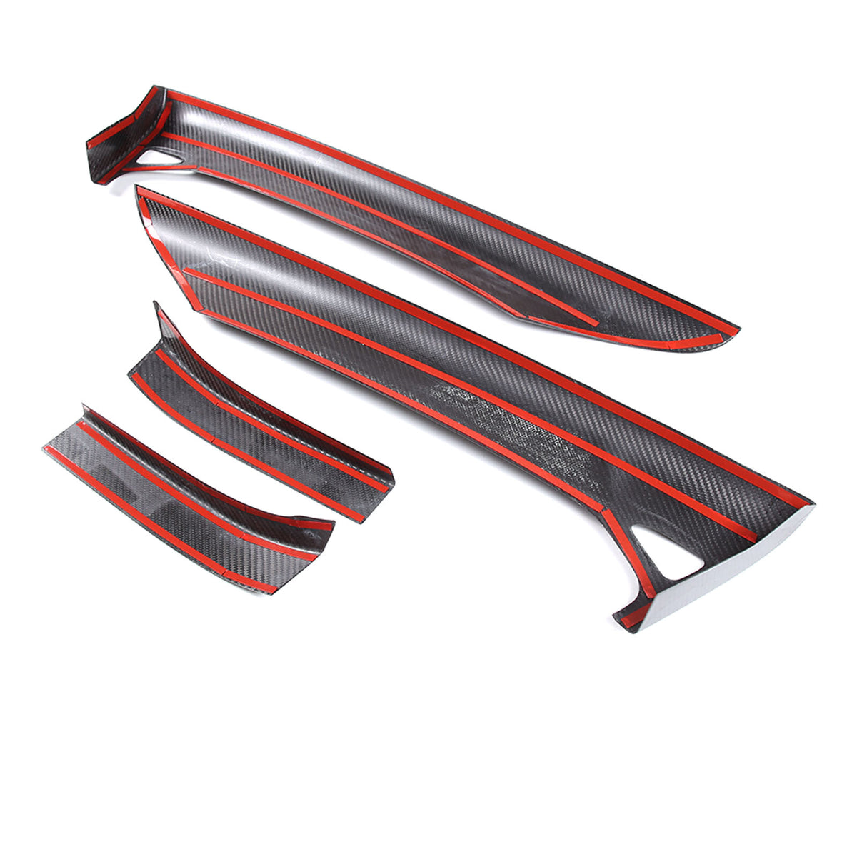 Real Carbon Fiber Inner Interior Door Panel Cover Trim For Corvette C8 2020-26 2