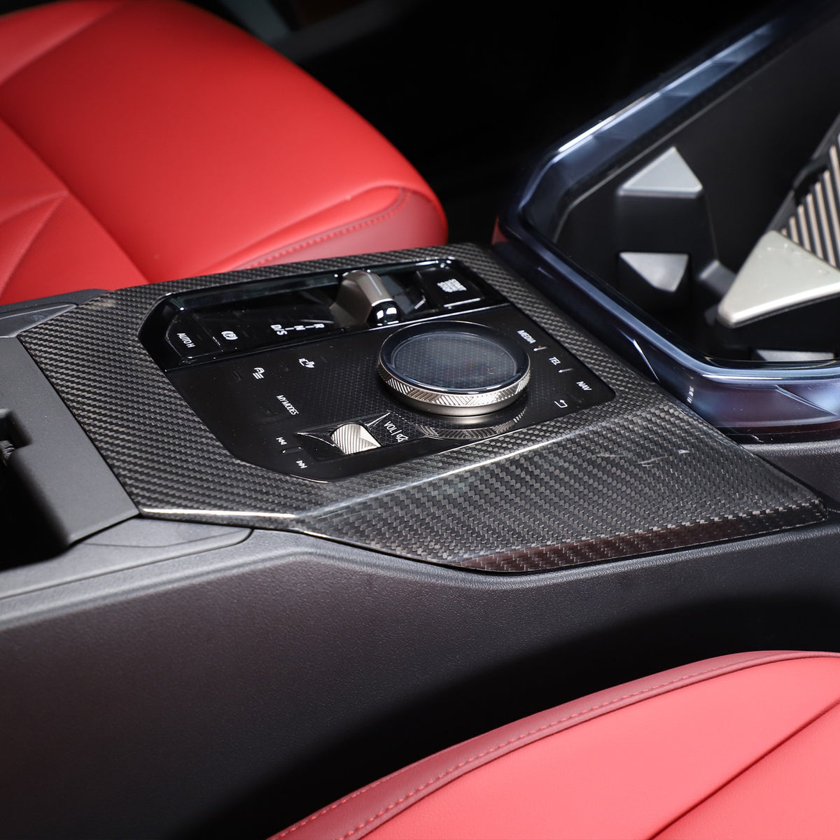 Real Carbon Fiber Center Console Gear Shift Panel Trim For BMW X3 G45 2025+ 10