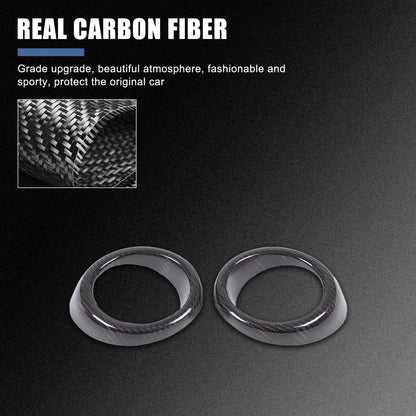 Real Carbon Fiber Front Fog Light Bezel Trim For Infiniti G Series 2010-2013 11