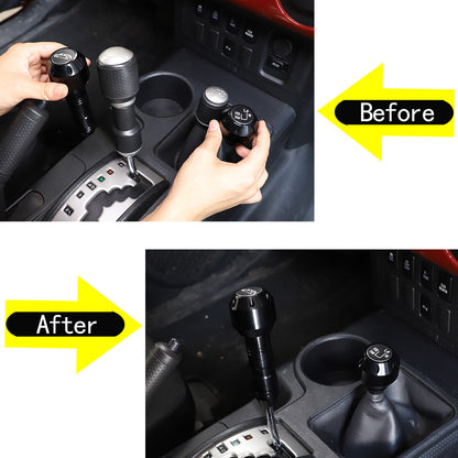Replacement Black Aluminum Alloy Gear Shift Knob For Toyota FJ Cruiser 07-21 US 3