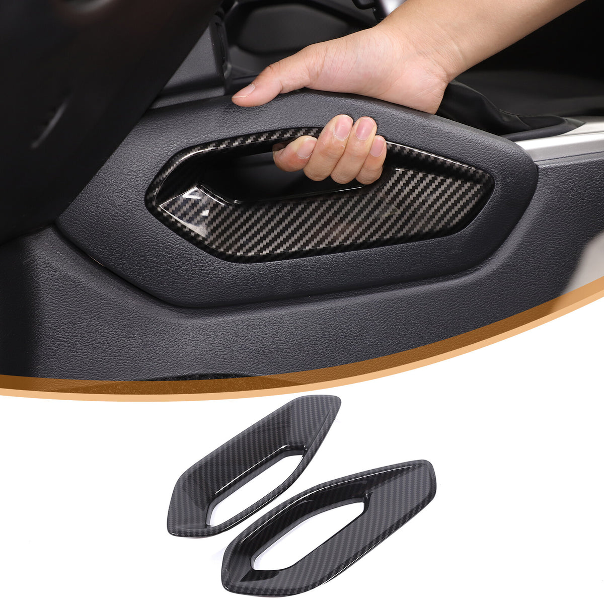 Carbon Fiber ABS Center Console Side Armrest Trim For Nissan Frontier 2022+ 21